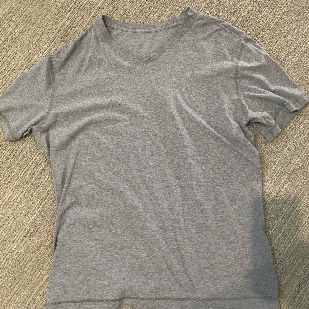 Lululemon Men’s grey v neck shirt